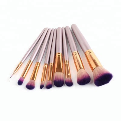 Pro 9 pcs Makeup Brushes High Quality Foundation Powder Eyebrow Eyeliner Blending Brush Eye Face Make Up Set