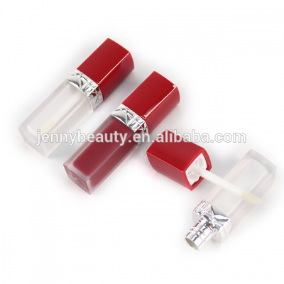 Wholesale Kid Cute Red Lid Lip Gloss Tube Big Brush Lipgloss Bottle with Logo